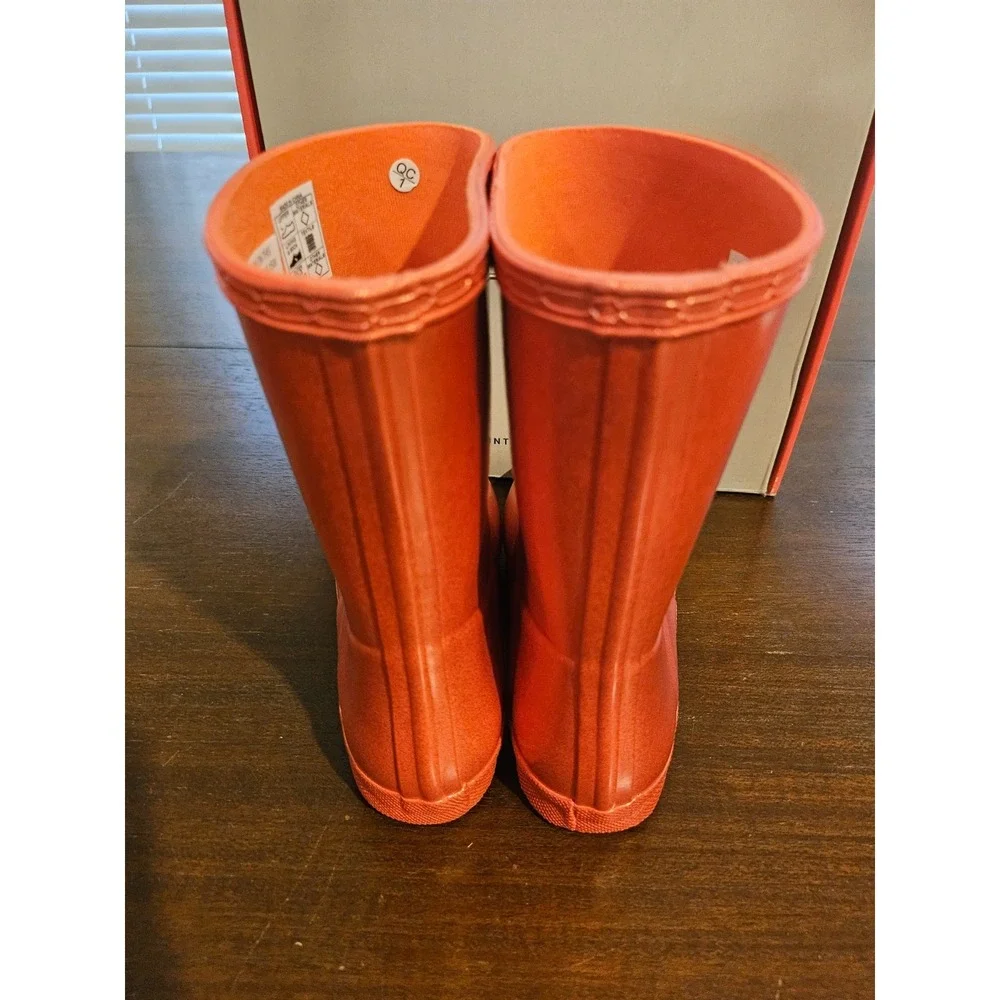 Hunter Boots 2 Boys 3 Girls Kids Original First Classic Nebula Rainboot Red Tang